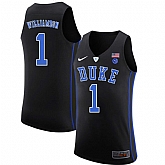 Duke Blue Devils 1 Zion Williamson Black Nike College Basketabll Jersey Dzhi,baseball caps,new era cap wholesale,wholesale hats